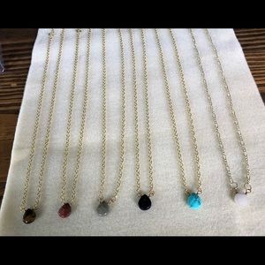 Teardrop Stone Necklace